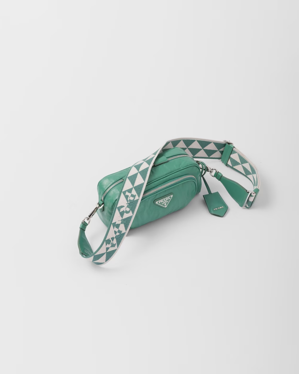 Nappa antique leather multi-pocket shoulder bag